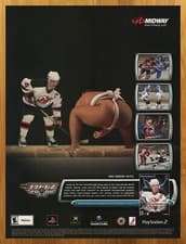 Image of 2001 NHL Hitz 2002 PS2 Xbox Gamecube Print Ad/Poster Authentic Hockey Game Art