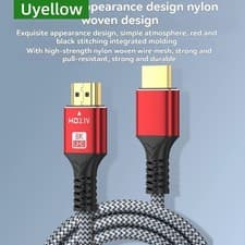 Image of 8K HDMI Cable 2.1 High Speed 8K@60Hz, 4K@120Hz 144Hz 48Gbps UK