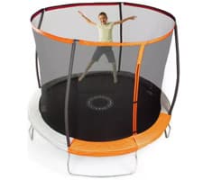 Image of Sportspower 8ft Outdoor Kids Trampoline & Enclosure | Garden Jumping Trampoline
