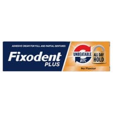 Image of Fixodent Plus Dual Power Best HOLD Full & Partial Denture Adhesive Cream 40g