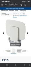 Image of Croydex Shower seat. White and Chrome
