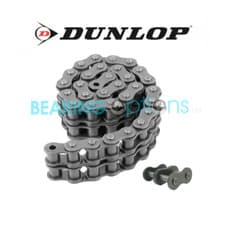 Image of 12B-2 Dunlop Duplex Drive Roller Chain 3/4 inch Pitch + Connecting Link
