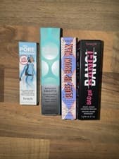 Image of Benefit Beauty Gift Set Xmas 4pc Lite Primer Speedy Smooth Mask Fluff Wax BADga