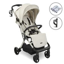 Image of My Babiie MBX7 Plus Auto-Fold Compact Stroller - Ivory