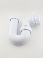 Image of 40mm U Bend Waste Trap P Trap – Plastic Sink Basin Pipe 75mm Seal Plumbing