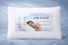 Image of Cooling Air Flow Pillow Adjustable Shredded Memory Foam Comfortable Sleep
