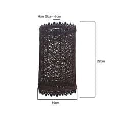 Image of Natural Wicker Rattan Ceiling Light Brown,Black Shade Pendant Lampshade Easy Fit