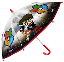 Image of Harry Potter Hogwarts Umbrella Children Kids Boys Girls Clear Poe Rain Brolly
