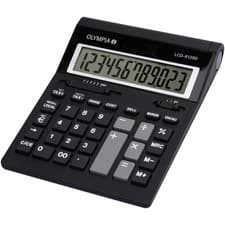 Image of Olympia 941911006 Lcd 612 Sd Desk Calculator Black 12 Digit Battery-Powered
