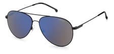 Image of Carrera - 2031T/S 003/XT - Black Double-Bridge Frame - Blue Mirrored/Grey Lens