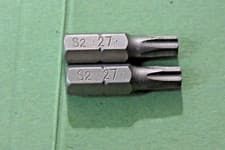 Image of TORX T27 25MM SCREWDRIVER BIT 1/4" HEX HIGH QUALITY S2 TOOL STEEL