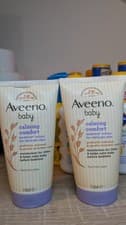 Image of Pack of 2 Aveeno Baby Calming Comfort Lotion 150ml Moisturiser & Sensitive Skin