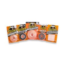 Image of Gorilla Mounting Tape Clear, Black, Squares, XL Or Max Strength Various Options