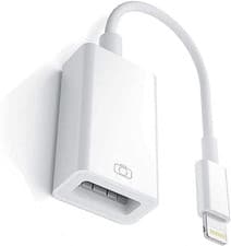 Image of Lightning to USB Camera Adapter, [Apple Mfi Certified] USB 3.0 OTG Adapter Cable