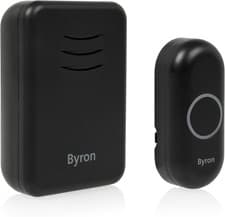Image of Byron Wireless Portable Doorbell Set – 150 M Range – 16 Melodies – DBY-22351BS