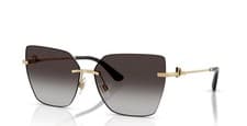 Image of Dolce & Gabbana DG2321 02/8G Gold Rimless Sunglasses Brand New Boxed