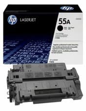 Image of Genuine Original HP CE255A (55A) Black Printer Toner Cartridge Vat Included