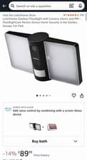 Image of Link2Home Outdoor Smart Floodlight Camera 2K 4MP Black