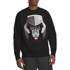 Image of Transformers Generations Megatron Large Face Unisex Sweatshirt S-2XL, Black