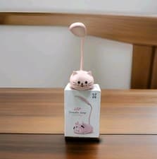 Image of Kids LED Cat Torch Wall Lamp Desk Night Light Bedroom Decor Rechargeable Bedside