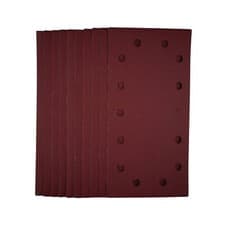 Image of Draper 1/2 Sanding Sheets with Hook and Loop, 115 x 230mm, 240 Grit (Pack of 10)