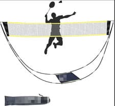 Image of Portable Foldable Badminton Net for Badminton, Tennis, and Volleyball