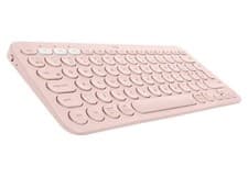 Image of Logitech K380 Multi-Device Bluetooth Keyboard Rose Pink NEW SEALED UK QWERTY