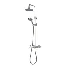Image of Triton Benito Thermostatic Mixer Shower Chrome Rear Fed Dual Head 1.25m UK Bath