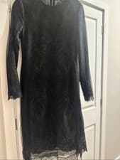 Image of AllSaints Multicolour Mesh With Lace Dress Size 12 New No Tags