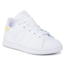 Image of Kids Unisex Adidas Stan Smith C Trainers FU6674 White/Multi Size UK 12.5_1.5_2.5