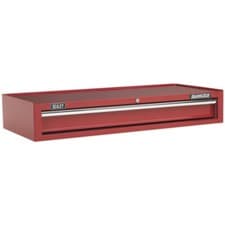 Image of 1030 x 440 x 170mm RED 1 Drawer MID-BOX Tool Chest Lockable Storage Unit Cabinet