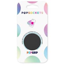 Image of Popsockets Pop Grip Black Phone Grip and Stand With Swappable Top