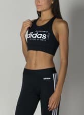 Image of Adidas Women's Brilliant Basics Low-Impact Ladies Sports Bra Top - EI0795 Black