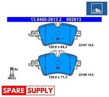 Image of BRAKE PAD SET, DISC BRAKE FOR BMW F45 F46 F39 ATE 13.0460-2613.2