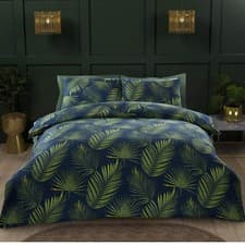 Image of Reversible Duvet Cover Quilt Bedding Linen Set + Pillow Case Single Double King