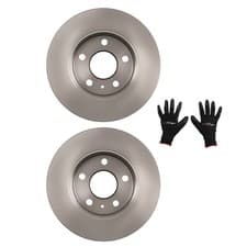 Image of Pair Rear Brake Discs for Opel Astra G T98 Meriva A X03 Zafira 1999-2010 569109