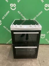 Image of AEG Double Oven Electric Cooker with Ceramic Hob - White  CCX6501ACW #LF126133