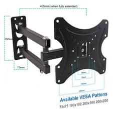 Image of Swivel Arm Wall TV Bracket For 19 21 24 28 32 42 Inch Monitor Tilt Motion Mount