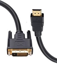 Image of HDMI to DVI Cable 2M DVI-D 25 Pin (24+1pin) Dual Link HDMI PC Monitor TV Lead UK