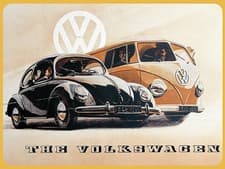 Image of The Volkswagen (Beetle / Camper) fridge magnet 80mm x 60mm CLEARANCE