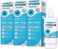 Image of 3 x Hycosan Original Preservative Free Lubricating Dry Eye Drops 7.5ml