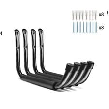 Image of Garage Storage Heavy Duty J Hooks Pack of 2/4/6 Wall Mount Steel Utility Hanger
