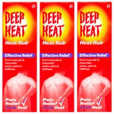 Image of Deep Heat Rub 100G - Effective Relief, Muscular Aches, Pains, Stiffness - 3 PACK