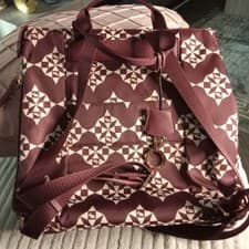 Image of Radley London Womens Dark Cherry Wallpaper Design Backpack