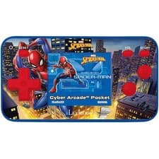 Image of Lexibook Spider-Man Handheld Console 150 Games Kids Toy Red Blue JL1895SP
