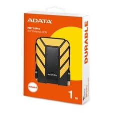 Image of ADATA HD710 Pro 1TB Yellow Rugged External Hard Drive | IP68 Waterproof |