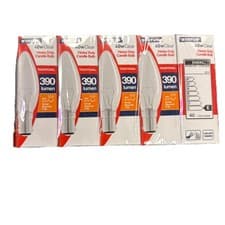 Image of 10 X Status 40W SBC Small Bayonet Cap B15 Clear Candle Bulbs Dimmable