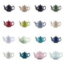 Image of Teapot tea pot ceramic 2 cup retro traditional tea pot 20 assorted colours