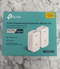 Image of TP-Link AV2000 2-Port Passthrough Gigabit Powerline TL-PA9020P KIT - RRP £145