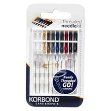 Image of Korbond Threaded Sewing Needle Kit 10pcs